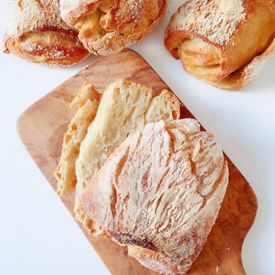 Ciabatta Bread Temptation - Recipe photo by cookcookgo