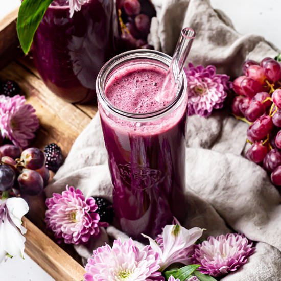Purple Passion Blender Juice - Recipe photo by Healthy Little Vittles