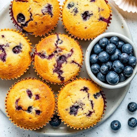 LEMON BLUEBERRY MUFFINS - Recipe photo by healthyfitnessmeals