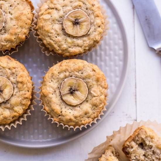 BANANA OATMEAL MUFFINS - Recipe photo by healthyfitnessmeals
