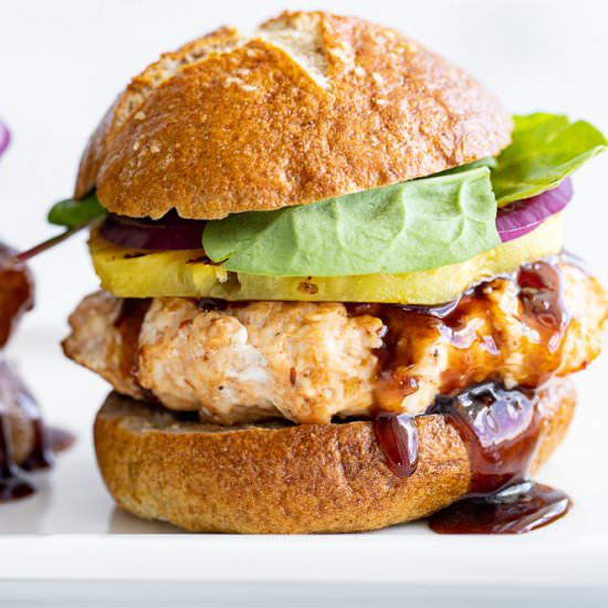 Teriyaki Chicken Burger - Recipe photo by Aredspatula