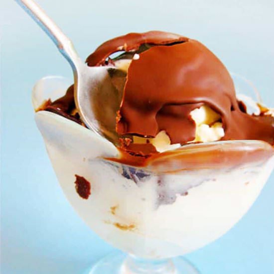 DIY Magic Shell Ice Cream - Recipe photo by Cindylouh