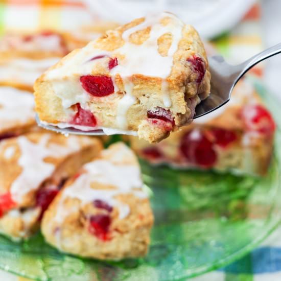 Air Fryer Cherry Scones - Recipe photo by Mondayismeatloaf