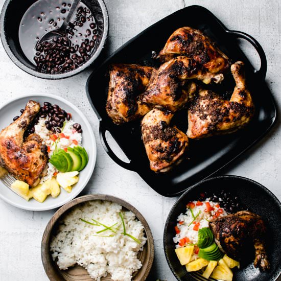 FIERY HOT AND JUICY JERK CHICKEN - Recipe photo by TheFrayedApron