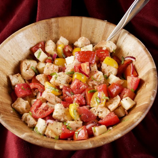 Summer Panzanella Salad - Recipe photo by Flipped-Out Food