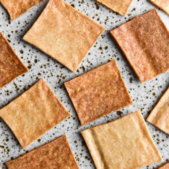 Gluten free sourdough crackers - Recipe photo by georgeats