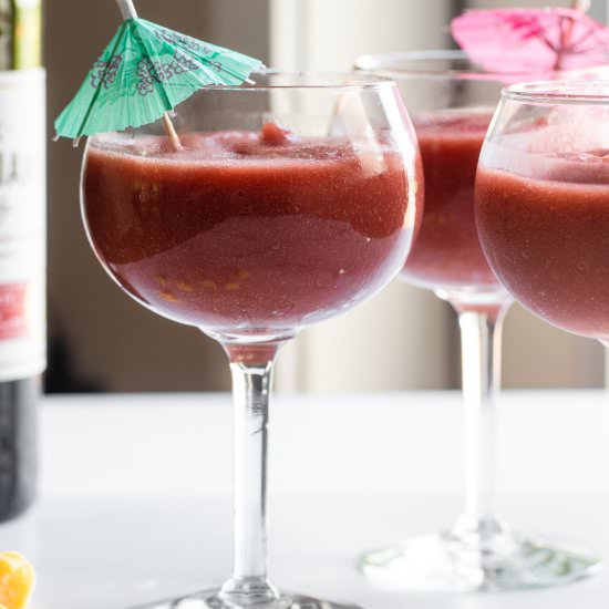 Easy Frozen Sangria - Recipe photo by foodfaithfitness