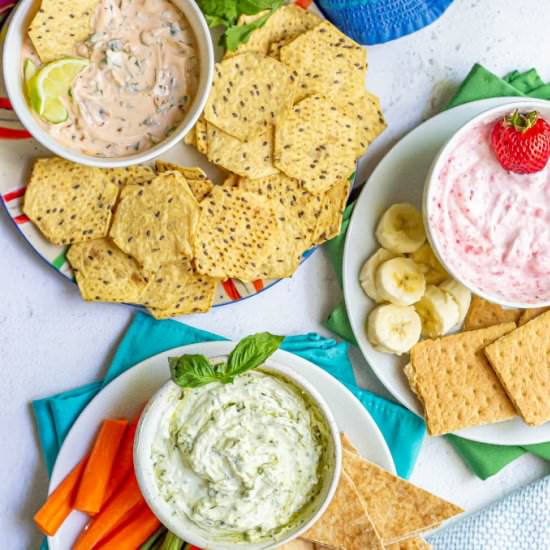 Greek yogurt dips - Recipe photo by Family Food on the Table