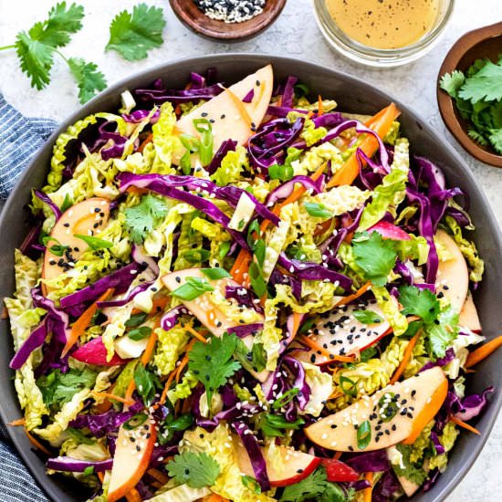 Asian Slaw with Sesame Dressing - Recipe photo by Jessica Gavin