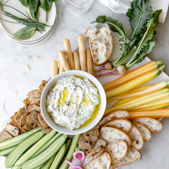 herbed ricotta cheese dip - Recipe photo by withspice