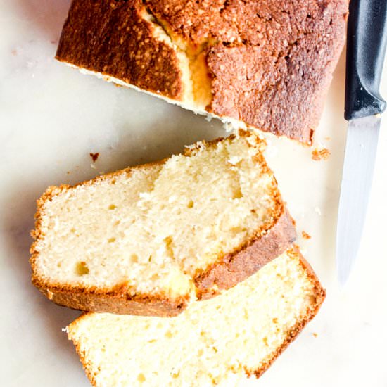 Cream Cheese Pound Cake - Recipe photo by The Desserted Girl