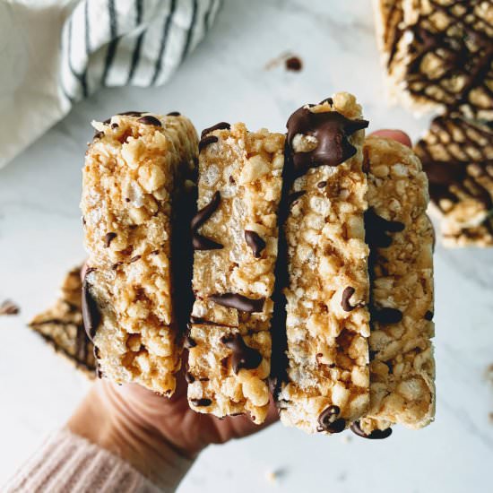 Vegan Rice Crispy Treats - Recipe photo by greenseggsandyams