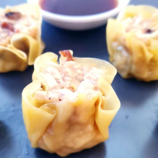 Tofu Siu Mai (Chinese Dumplings) - Recipe photo by FeastGloriousFeast