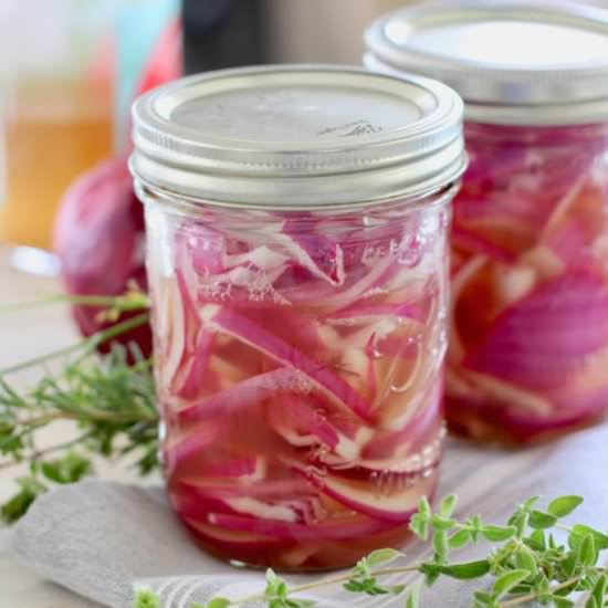 Quick Pickled Onions - Recipe photo by laughingspatula.com