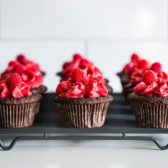 Gluten Free Chocolate Cupcakes - Recipe photo by Get Inspired Everyday