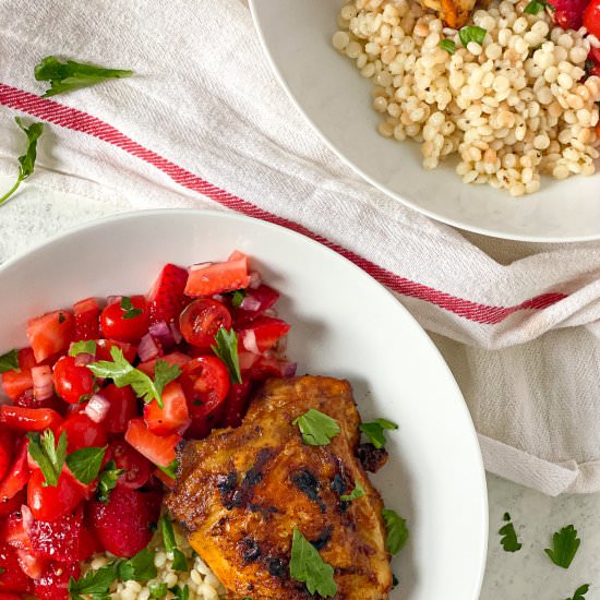 Grilled Mediterranean Chicken Thigh - Recipe photo by Real Food with Sarah