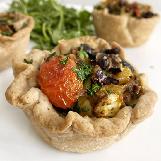 Roasted Tomato and Zucchini Tarts - Recipe photo by lisal
