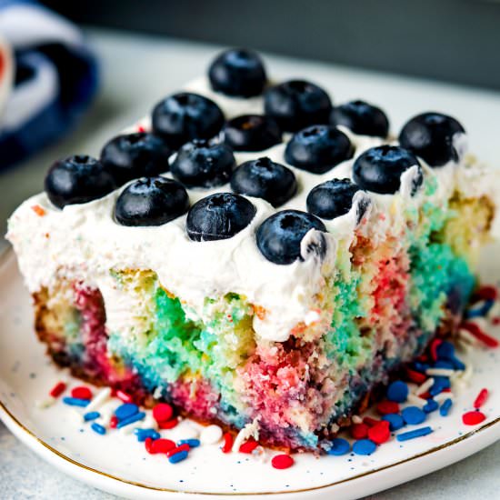 4th of July Poke Cake - Recipe photo by EasyBudgetRecipes