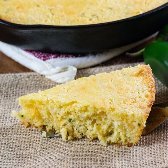 Cast Iron Southern Cornbread - Recipe photo by BBQing With The Nolands