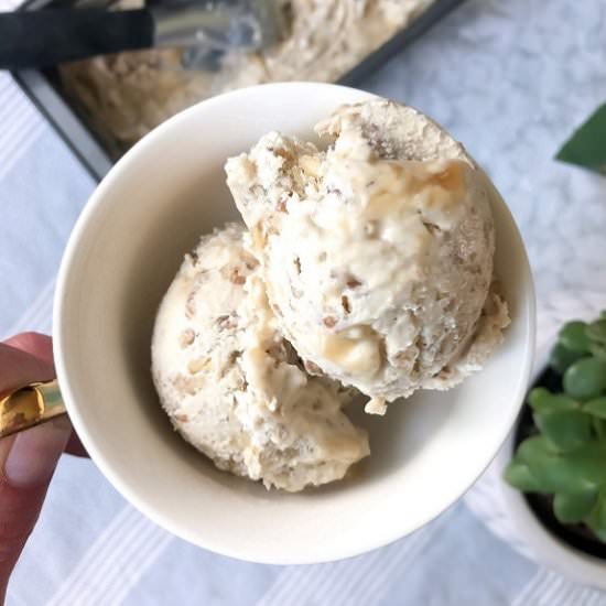 Vegan Maple Walnut Ice Cream - Recipe photo by TheHomeBakedVegan
