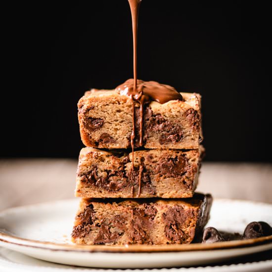 Chocolate Chip Blondies - Recipe photo by kickassbaker