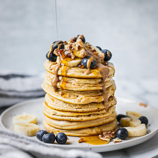 Healthy Buttermilk Pancakes - Recipe photo by Shuangys Kitchensink