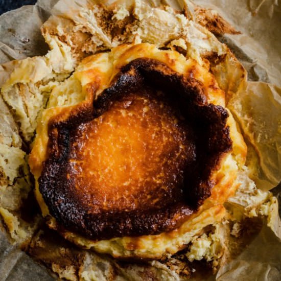 Basque Burnt Cheesecake - Recipe photo by tiffinandteaofficial