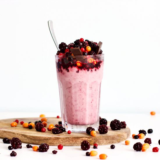 Low-Carb Frozen Berry Pink Dessert - Recipe photo by refreshmyhealth