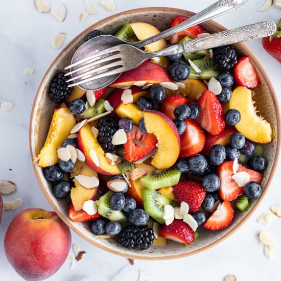 Fruit Salad with honey lime - Recipe photo by Aredspatula