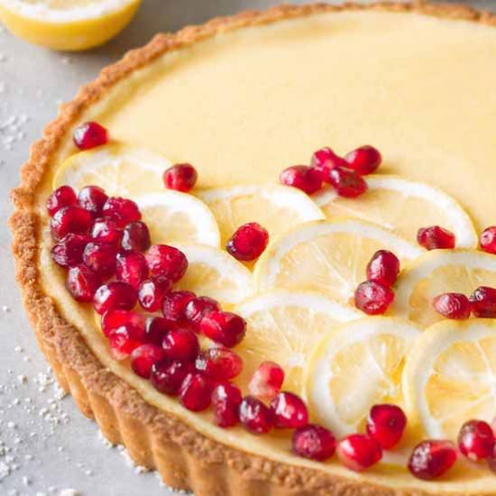 Gluten-free vanilla custard tart - Recipe photo by HereToCook