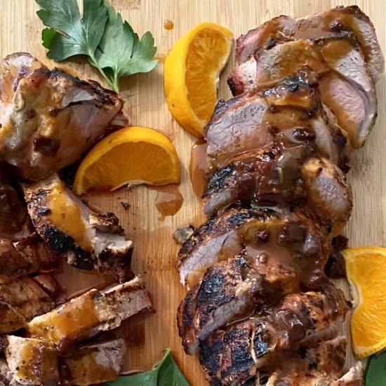 Chipotle Honey Orange Pork - Recipe photo by amycaseycooks