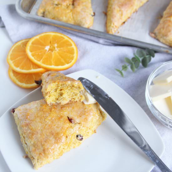 Cranberry Orange Scones - Recipe photo by AQuarterBaked