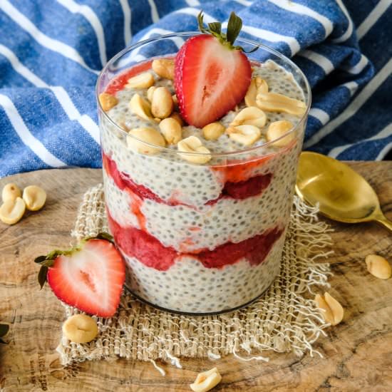 PB&J Chia Seed Pudding - Recipe photo by Everyday Gourmet with Blakely