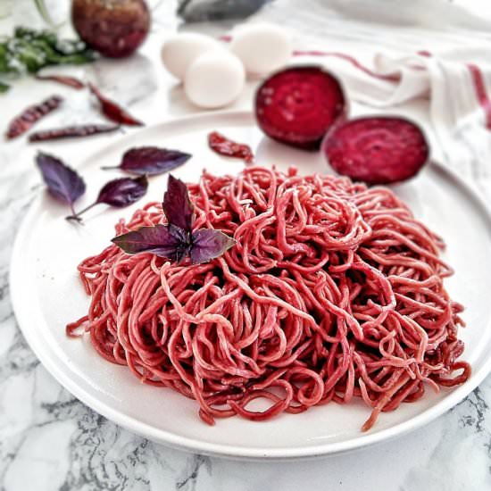 HOMEMADE RED NOODLES - Recipe photo by MyHomeDiaryinTurkey