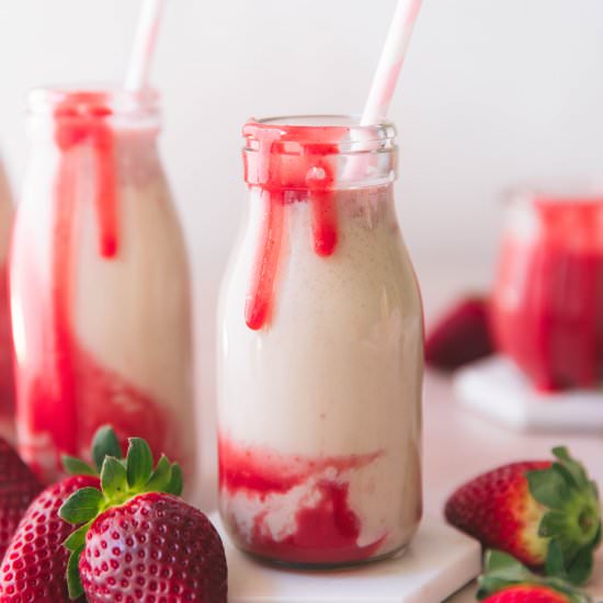 Homemade Strawberry Milk - Recipe photo by sarahbellnutrition