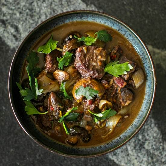 5 Spice Beef Bourguignon - Recipe photo by Flaevor