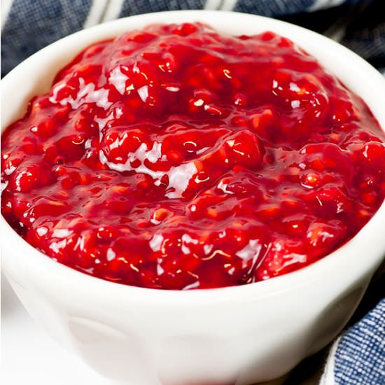 Raspberry Sauce (Raspberry Compote) - Recipe photo by KeyToMyLime
