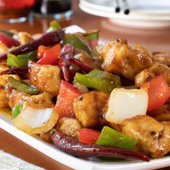 Szechuan Chicken - Recipe photo by For the Love of Cooking