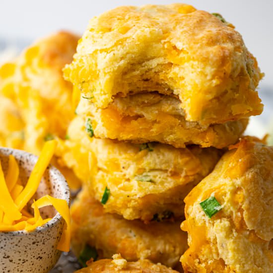 Cheddar Scallion Biscuits - Recipe photo by Butter Be Ready