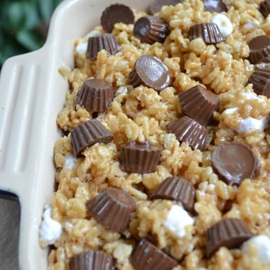 PB Rice Krispie Treats - Recipe photo by Jennyblogs