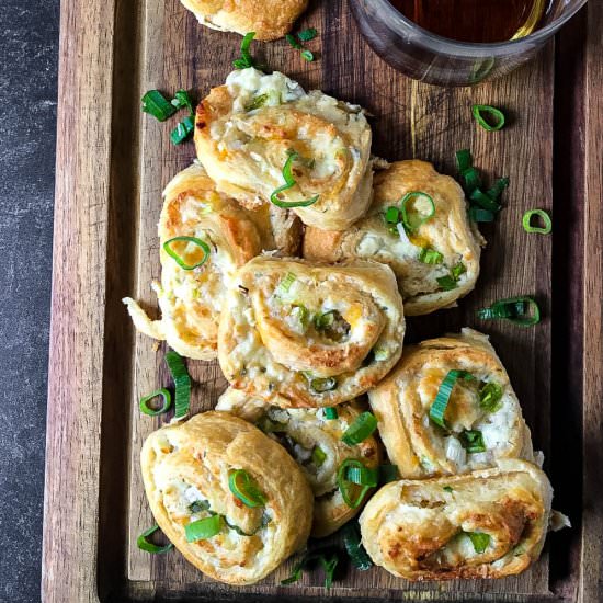 Chive & Cheese Cocktail Swirls - Recipe photo by NotEntirelyAverage