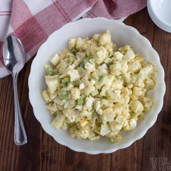 Mock Low Carb Potato Salad - Recipe photo by littlebitrecipes