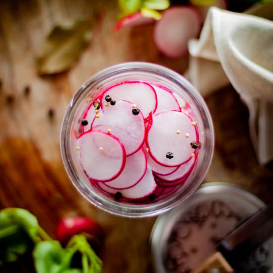 Pickled Radishes - Recipe photo by jaimieeats