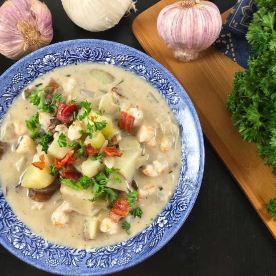 Shrimp Chowder (New England Style) - Recipe photo by summeryule.com