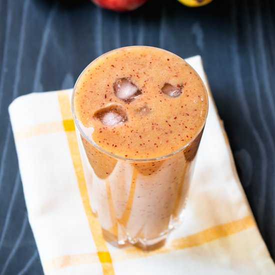 Peach Banana Smoothie - Recipe photo by MasalaHerb