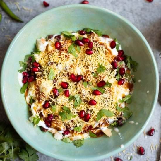 Dahi Papdi Chaat - Recipe photo by pipingpotcurry