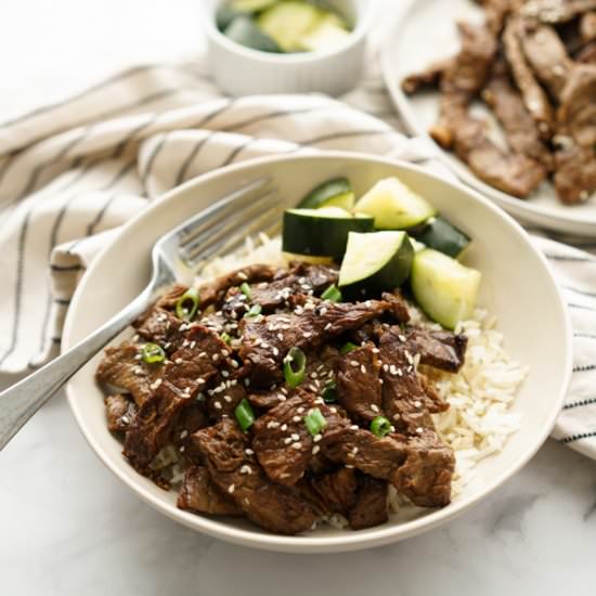 Korean BBQ Beef (Bulgogi) - Recipe photo by Joyous Apron