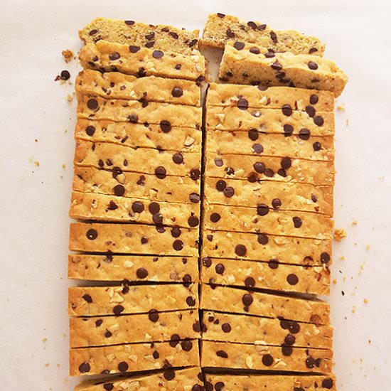 Chewy Chocolate Chip Hazelnut Bars - Recipe photo by 2pots2cook
