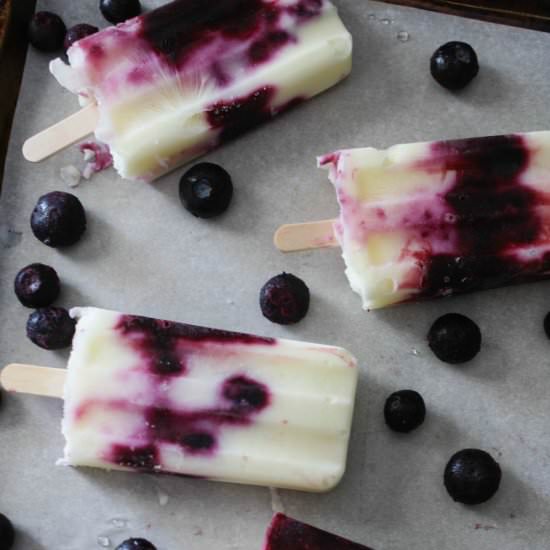 Blueberry Compote Popsicles - Recipe photo by asavoryfeast