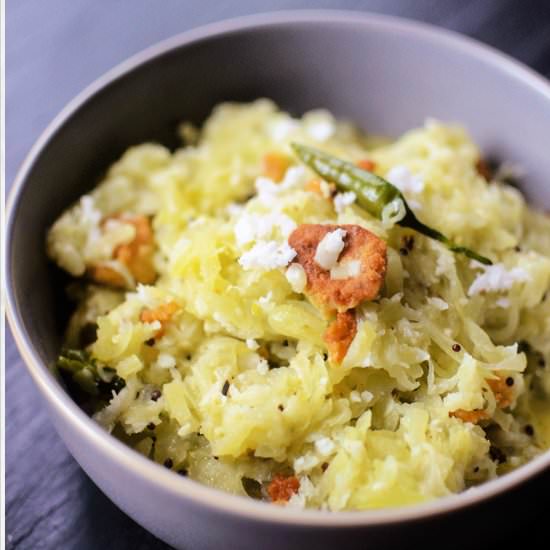 Narkel die lau bori - Recipe photo by notacurry.com